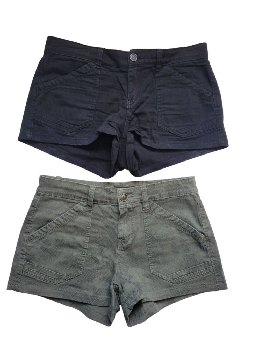 Nordstrom Suppliers 1 Black 1 Snake Green Pattern Shorts Size 8 Casual Versatile - Picture 2 of 8